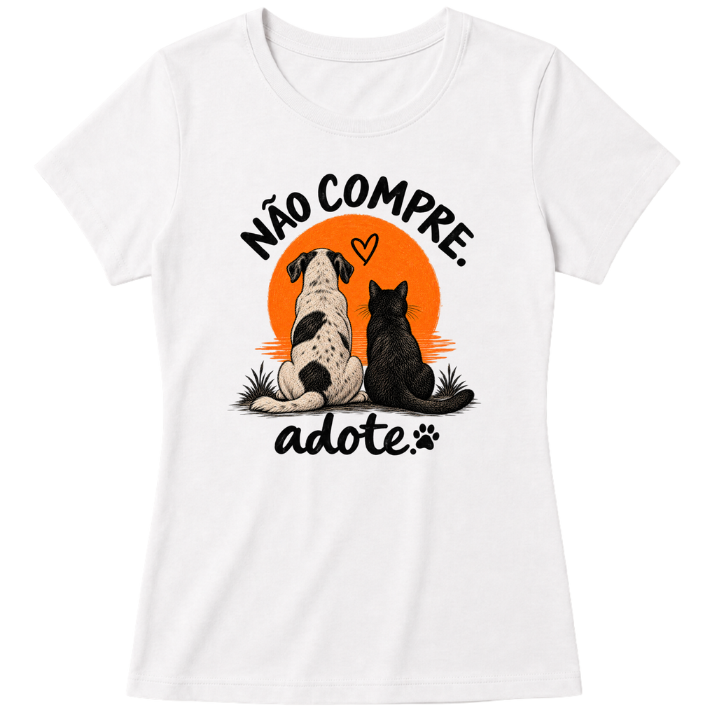 Camiseta Não Compre, Adote