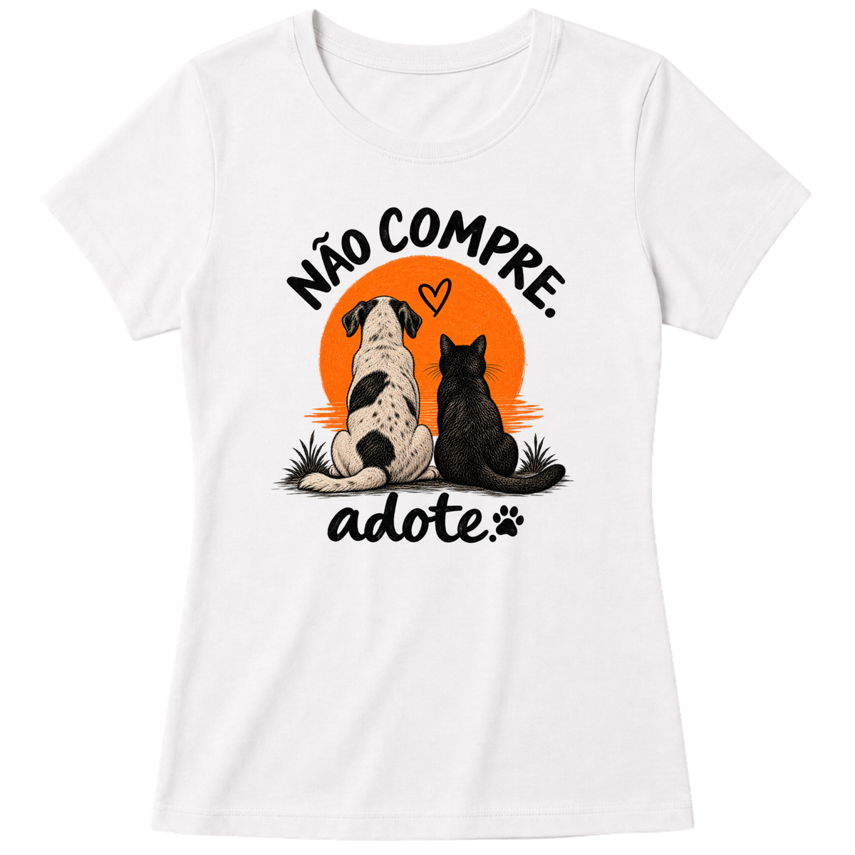 Camiseta Não Compre, Adote