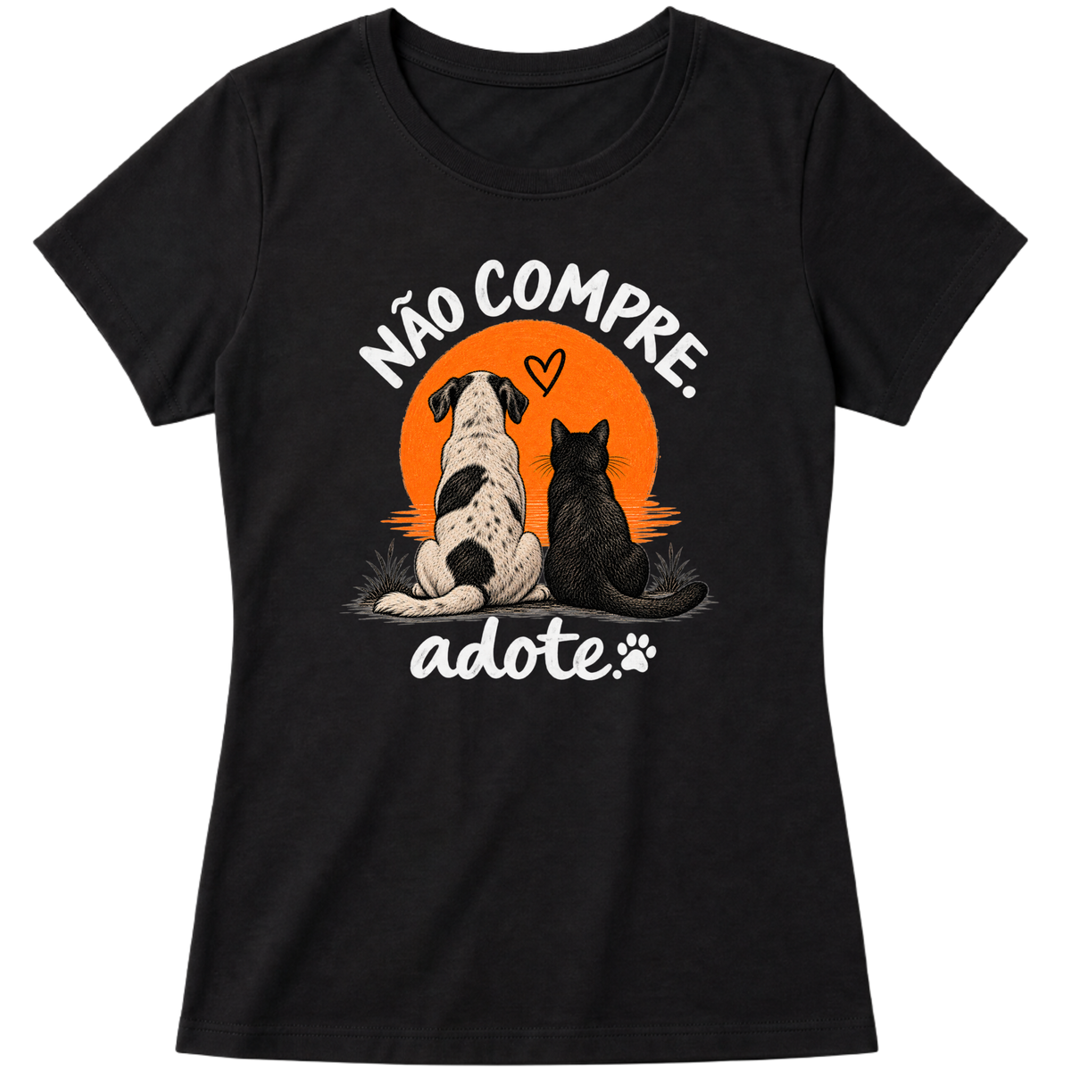 Camiseta Não Compre, Adote