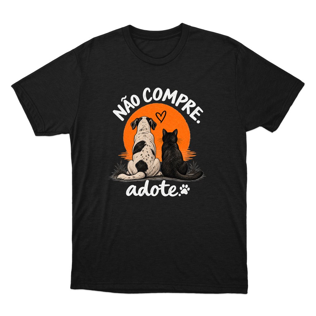 Camiseta Não Compre, Adote