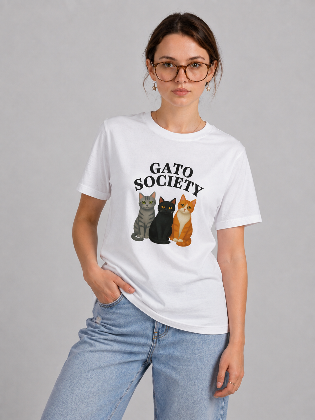 Camiseta Gato Society