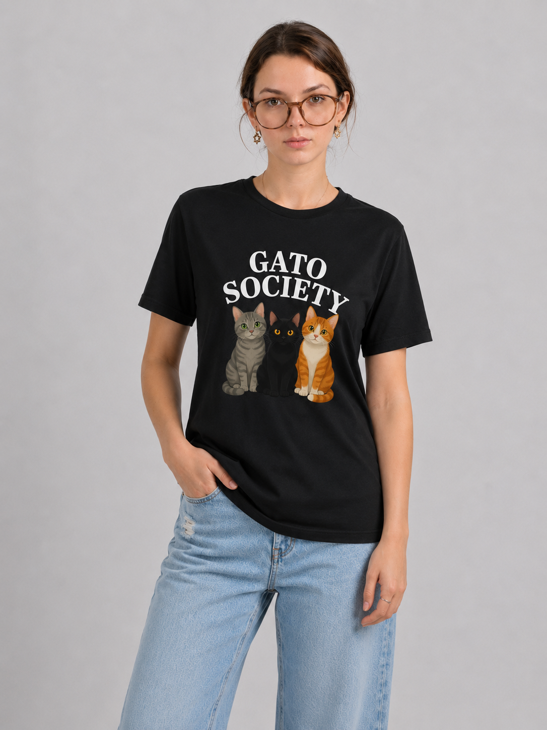 Camiseta Gato Society