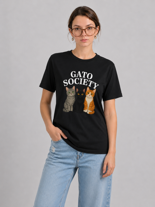 Camiseta Gato Society