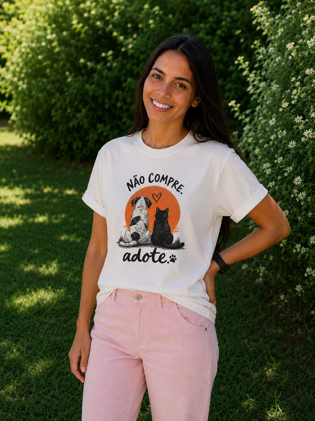 Camiseta Não Compre, Adote